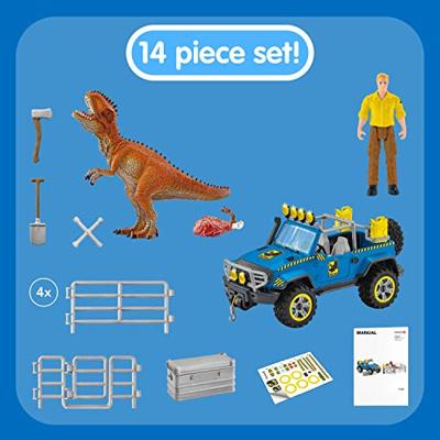 Schleich dinosaurs off-road voertuig met dino wachtpost 41464 Schleich dinosaurs off-road voertuig met dino wachtpost 41464