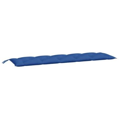 VidaXL Tuinbankkussens 2 st 180x50x7 cm oxford stof blauw