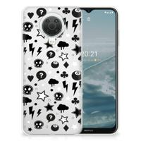 Silicone Back Case Nokia G20 | G10 Silver Punk - thumbnail