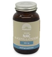 Mattisson NAC N-Acetyl L-Cysteine 600mg 60 Vegetarische capsules - thumbnail
