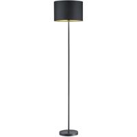 LED Vloerlamp - Trion Hostons - E27 Fitting - Rond - Mat Zwart - Aluminium - thumbnail