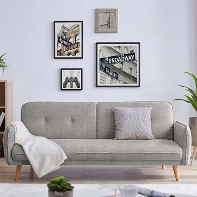 Artistiq 3-zits Slaapbank 'Betti' kleur Lichtgrijs