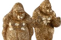 Bokstöd Home ESPRIT Hars Gorilla 13 x 12,5 x 24 cm - thumbnail