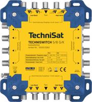 TechniSat TECHNISWITCH 5/8 G/K Satelliet multiswitch Ingangen (satelliet): 5 (4 satelliet / 1 terrestrisch) Aantal gebruikers: 8 - thumbnail