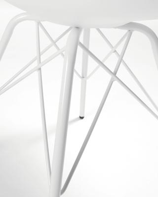 Kave Home Eetkamerstoel / Kuipstoel Ralf - wit Kave Home Eetkamerstoel / Kuipstoel Ralf - wit