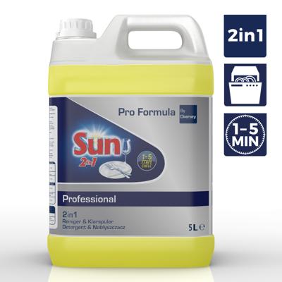 Vaatwasmiddel Sun Pro Formula 2in1 vloeibaar 5L Vaatwasmiddel Sun Pro Formula 2in1 vloeibaar 5L
