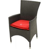 Zitkussen Boston Rood - thumbnail