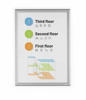Durable Klapframe Voor papierformaat: 1 x DIN A2 Buiten, Tegen regen beschermde buitenruimte 500823 Aluminium Zilver 1 stuk(s) - thumbnail