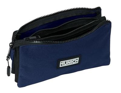 Pennenetui met 3 vakken Munich Basic Marineblauw 22 x 12 x 3 cm Pennenetui met 3 vakken Munich Basic Marineblauw 22 x 12 x 3 cm