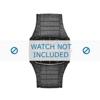 Diesel horlogeband DZ1670 Silicoon Grijs 28mm + grijs stiksel - thumbnail