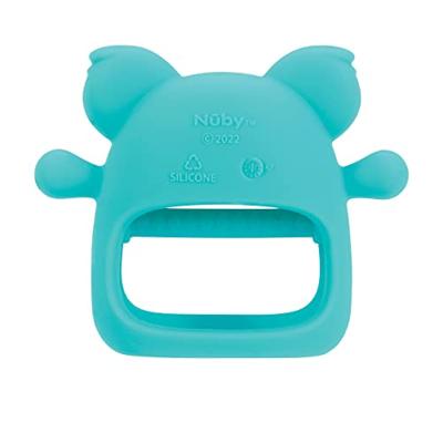 Handschoenen voor doorkomende tandjes - NUBY - Koala - Siliconen - Blauw