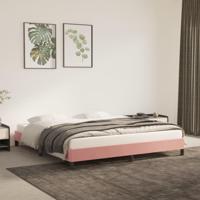 Bedframe fluweel roze 180x200 cm - thumbnail