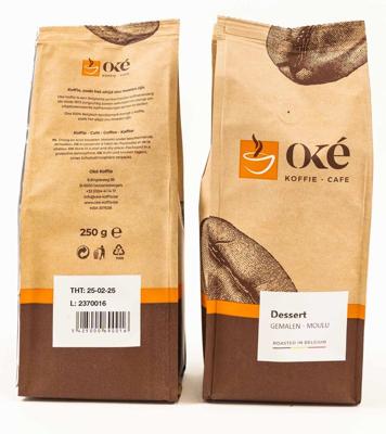 Oké koffie, gemalen, pak van 250 g, Dessert