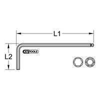 KS Tools 151.21615 Haakse schroevendraaier 1.5 mm - thumbnail