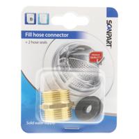 Scanpart aanvoerslang verbindingsset metaal Wasmachine accessoire - thumbnail