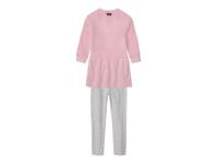 lupilu Meisjes jurk met legging (Lichtroze/grijs, 110/116) - thumbnail