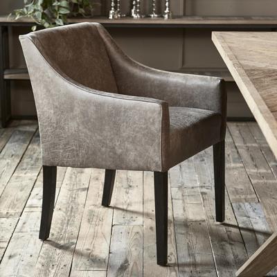 Rivièra Maison Eetkamerstoel 'Savile Row' Pellini, kleur Coffee