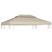 VidaXL Vervangend tentdoek prieel 310 g/m² 3x4 m beige - thumbnail