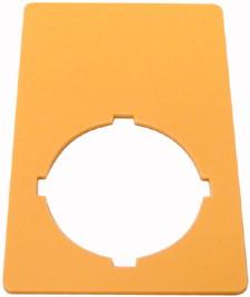 Eaton M22-XZK 216470 Opschriftbord Voor noodstop (b x h) 33 mm x 50 mm Zonder markering Geel 1 stuk(s) Piece