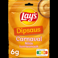 Lay&apos;s Dipsaus Carnaval Milde Kerriesmaak 6 gr bij Jumbo - thumbnail