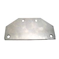 Gazelle Adapter plaatje achterlicht 95 x 45 mm RVS grijs - thumbnail