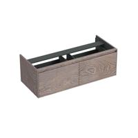 Onderkast Forzalaqua Reno 120x51x40 cm 2 Lades Softclose Eiken Silver Grey Forzalaqua - thumbnail