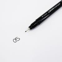Tombow • fineliner mono drawing pen, line width 05 (approx. 0.45 mm), black - thumbnail