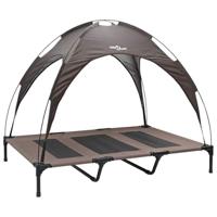 VidaXL Hondenbed bruin 122 x 93 x 106,5 cm staal - thumbnail