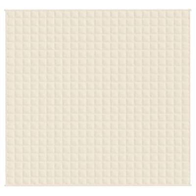 Verzwaringsdeken 220x235 cm 11 kg stof lichtcrmekleurig Verzwaringsdeken 220x235 cm 11 kg stof lichtcrmekleurig