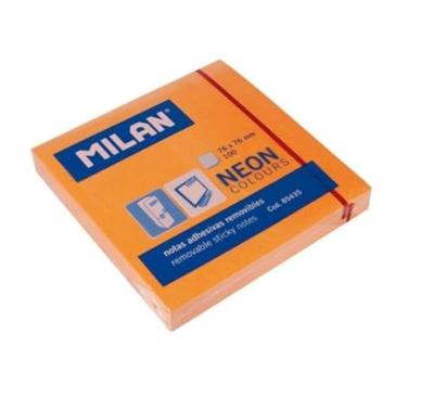 Zelfklevende briefjes Milan Oranje 76 x 76 mm (10 Stuks)