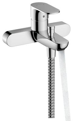 Hansgrohe Rebris S ééngreeps badmengkraan opbouw met hartafstand 15.3 cm, chroom