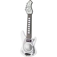 elektronische gitaar Music junior 65 cm wit/grijs 3-delig - thumbnail
