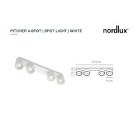 Nordlux Witte spotPitcher 4-lichts richtbaar - 2310430101 - thumbnail