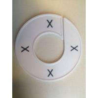 Maatring wit/zwart X - thumbnail