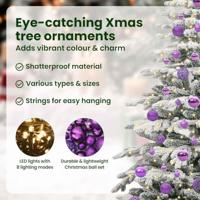 VidaXL Kunstmatige inklapbare kerstboom wit 180 cm pe en pvc - thumbnail