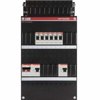 ABB 6 groepenkast 1 fase met hoofdschakelaar 2 aardlekschakelaars 4 installatieautomaten kookgroep - thumbnail
