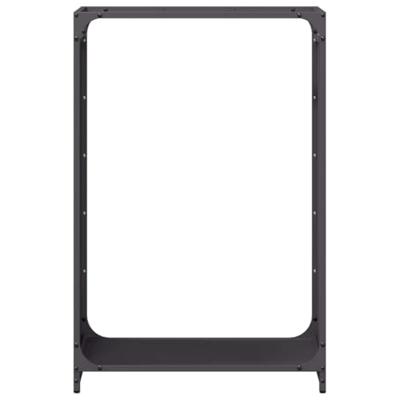 Brandhoutrek 60x28x90 cm koudgewalst staal zwart