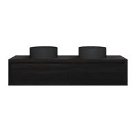 Badkamermeubelset Gliss Ares 180 cm Met Waskom Charcoal - thumbnail