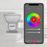 Marmitek GLOW XSO - Smart Wi-Fi LED bulb color - GU10 | 380 lumen | 4.5 W = 35 W Smartverlichting Wit - thumbnail
