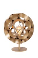 Lucide HANNELORE - Tafellamp - Ø 25 cm - 1xE27 - Mat Goud / Messing - thumbnail