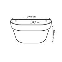 Elho wandbak loft urban 40cm wit - thumbnail