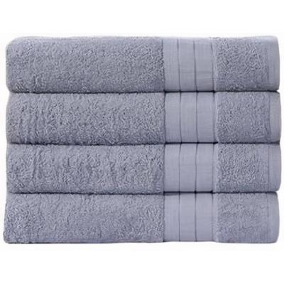 Good Morning Handdoeken set van 4 "Uni" - Zilver - (50x100 cm) - Katoen Good Morning Handdoeken set van 4 "Uni" - Zilver - (50x100 cm) - Katoen