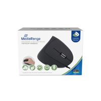 MediaRange USB 2.0 Vertical Rechtshänder, zwart muis - thumbnail