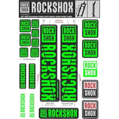 ROCKSHOX decor set decal set green