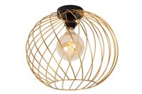 Lucide DANZA - Plafonnière - Ø 40 cm - 1xE27 - Mat Goud / Messing - thumbnail