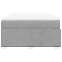 Boxspring met matras stof lichtgrijs 180x200 cm - thumbnail