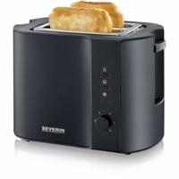 Severin toaster broodrooster 800w zwart - thumbnail