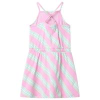 Kinderjurk zonder mouwen met trekkoord 128 roze - thumbnail