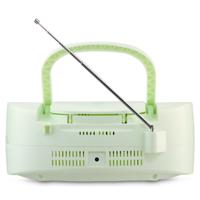 MEDION E65010 Stereo radio (CD-speler, cassette, USB-aansluiting, AUX audio-ingang, MP3-weergave. FM PLL radio, geheugen voor 40 zenders, batterijvoeding, afstandsbediening) groen - thumbnail