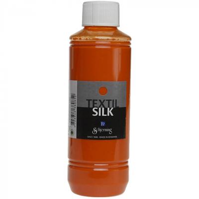 Schjerning Zijdeverf es silk, oranje, 250 ml/ 1 fles